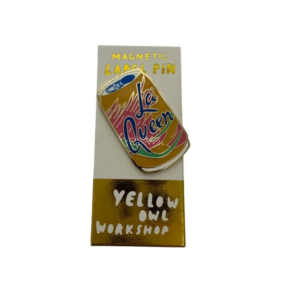Yellow Owl Workshop La Queen La Croix Water Can Magnetic Lapel New - Picture 1 of 4